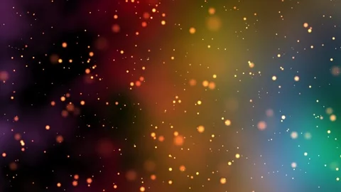 Flying particles on a colored gradient background	 Stock Footage 265609988