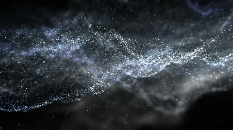 Flying particles Stock Footage 62248831
