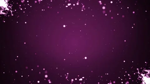 Flying particles on a purple background, holiday background Stock Footage 165447652