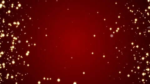 Flying particles on a red background, holiday background, mockup Stock Footage 165447649