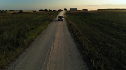 Flying past car Video stock 115317495