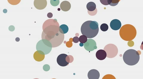 Flying pastel dots Stock Footage 41063443