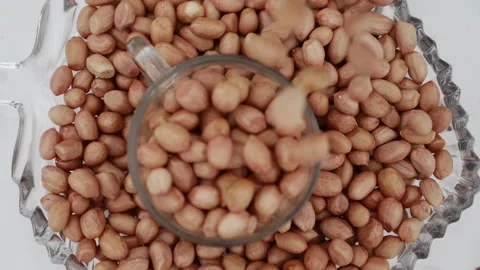 Flying peanut collision Stock Footage 139746716