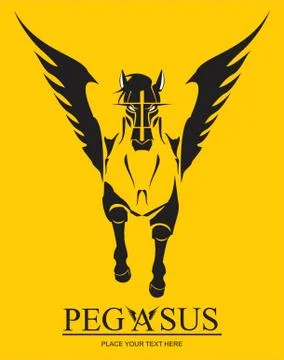 Flying pegasus horse Stock Illustration