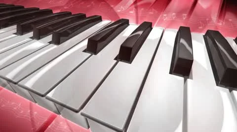 Flying Piano Video stock 10567990