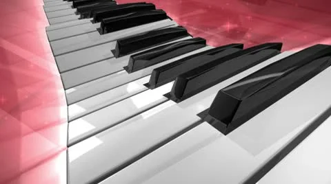 Flying Piano Video stock 10568034