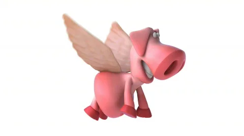 Flying pig Stock Footage