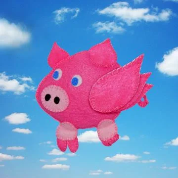 Flying pig Stock Photos