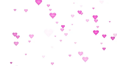 Flying Pink Hearts pattern Stock Footage 262611450