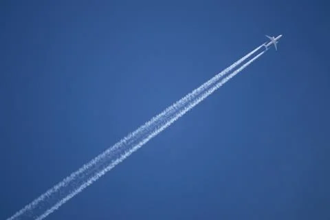 Flying Plane On Air Stock Photos