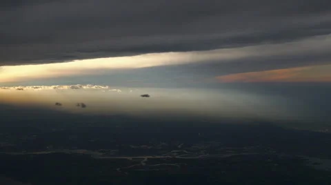 Flying a plane in the clouds Stock Footage 49675027