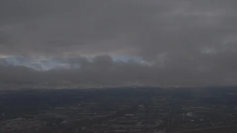 Flying Plane Into The Clouds Stock Footage 117054404