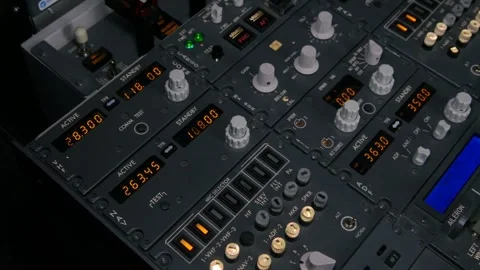 Flying plane cockpit view Video stock 273210717