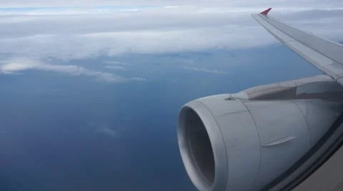 Flying by plane Stockbeeldmateriaal 48567852