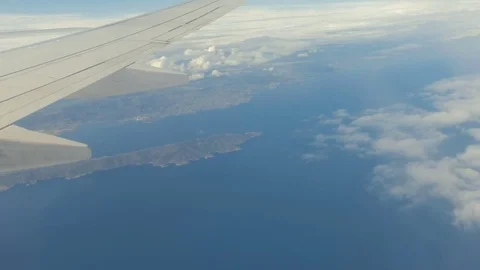 Flying in the plane Stock Footage 74095227