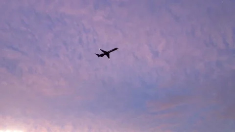 Flying Plane Stock Footage 151125979