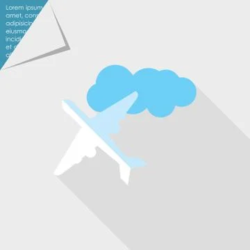 Flying plane Stock-Illustration