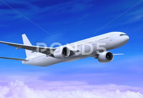 Flying plane Stock Photos