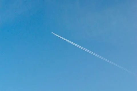 Flying plane texture background on blue sky background Stock Photos