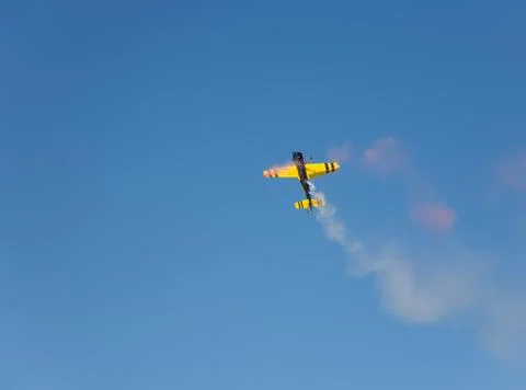 Flying planу in the sky Stock Photos