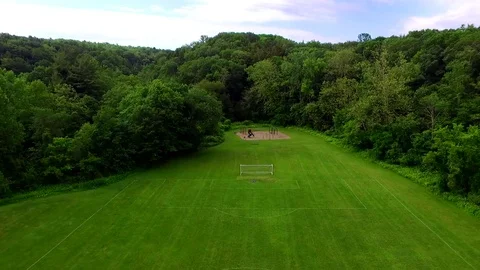 Flying to Playground Video stock 78577907