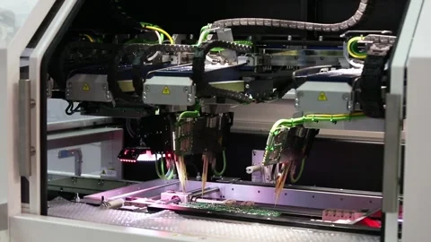 Flying probe system Stock Footage 90104145