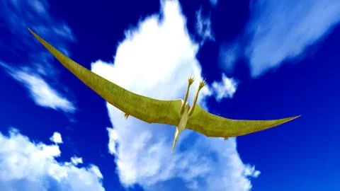 Flying pterodactyl Stock Illustration