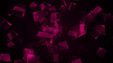 Flying purple rectangular cubes Stock Footage 82481591