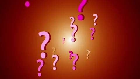 Flying question mark animation. Video stock 293486440
