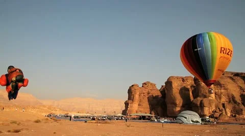 Flying rainbow Stock Footage 12582734