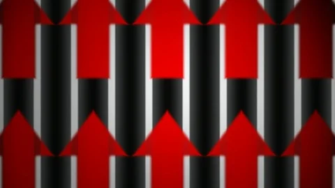 Flying red arrow 스톡 동영상 95212242