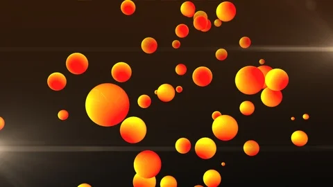 Flying red balls, loops Stock-Footage 85873777