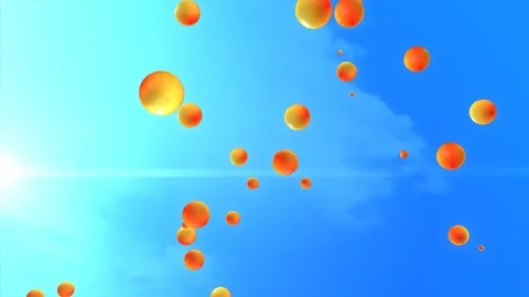 Flying red balls, loops Stock-Footage 85873824