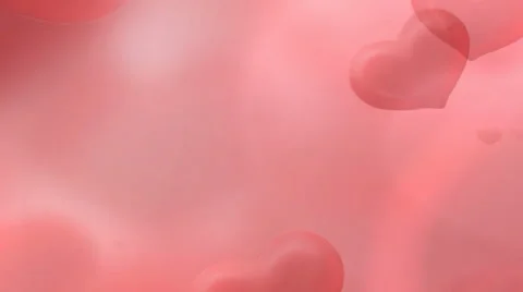 Flying red hearts background Stock Footage 45983494