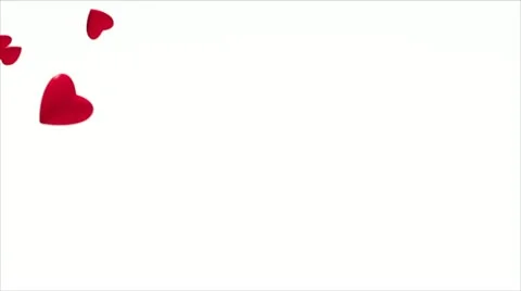 Flying red hearts 스톡 동영상 20556872