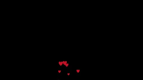 Flying red hearts video Stock Footage 119860154