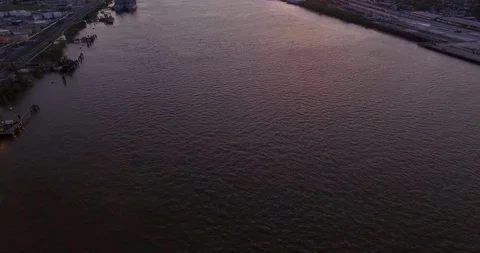 Flying up river 動画素材 97077100