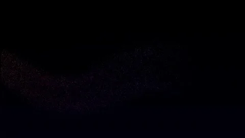 A flying rocket is a star made of particles. loop glowing digital background Stock Footage 276455818