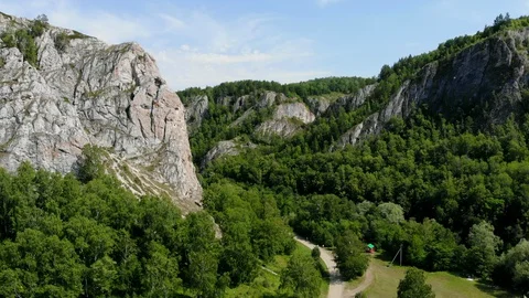 Flying onto the rocks cinema frame. Stock Footage 129508903