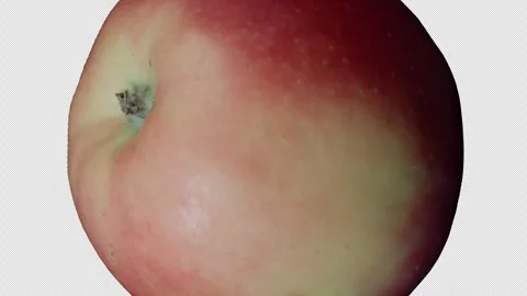Flying Rotating Apple on Transparent Background Stock-Footage 321013879