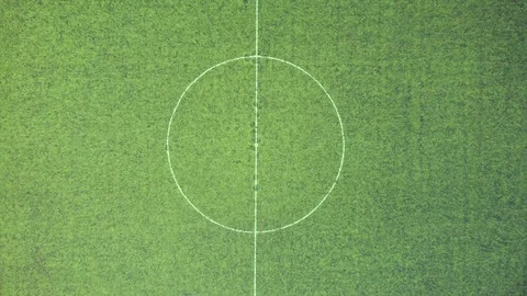 Flying up from a rural small stadium. Empty stadium camera moving up. Stock Footage 125880200