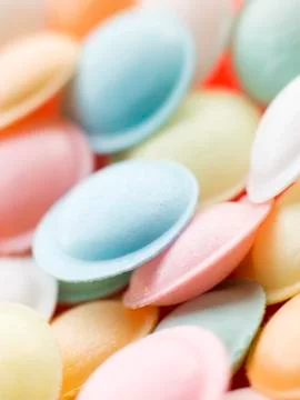 Flying Saucer Candies Stock Photos