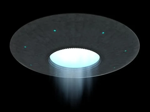 Flying saucer Stock Illustration