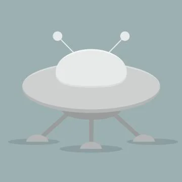Flying saucer Stock Illustration