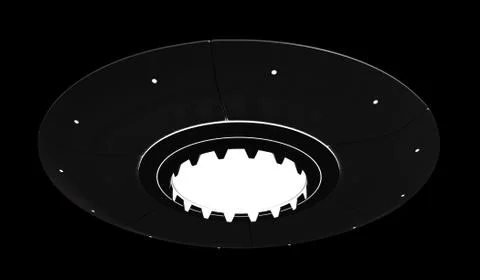 Flying saucer Stock Illustration