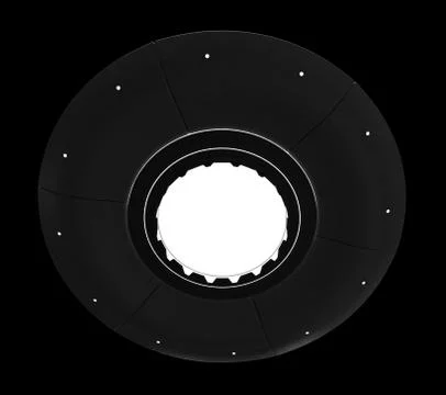 Flying saucer Stock Illustration