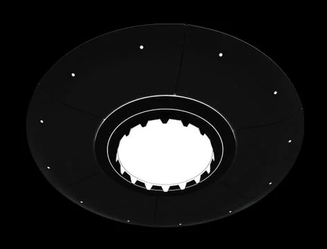 Flying saucer Stock Illustration