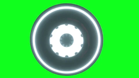 Flying saucer isolate on green screen. UFO. Realistic shaders Stock-Footage 81490197