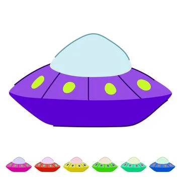Flying saucer vector representing alien travel graphic 스톡 일러스트