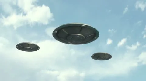 Flying saucers Stock Footage 10857071